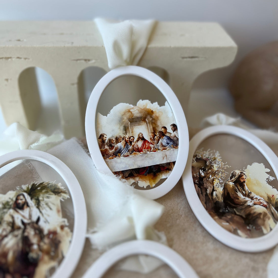 Acrylic Religious Easter Ornaments