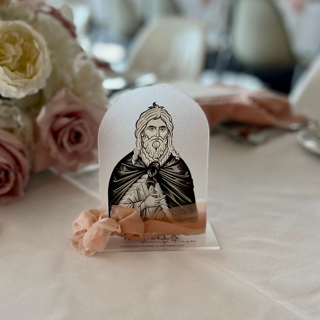 Frosted Religious Plaque