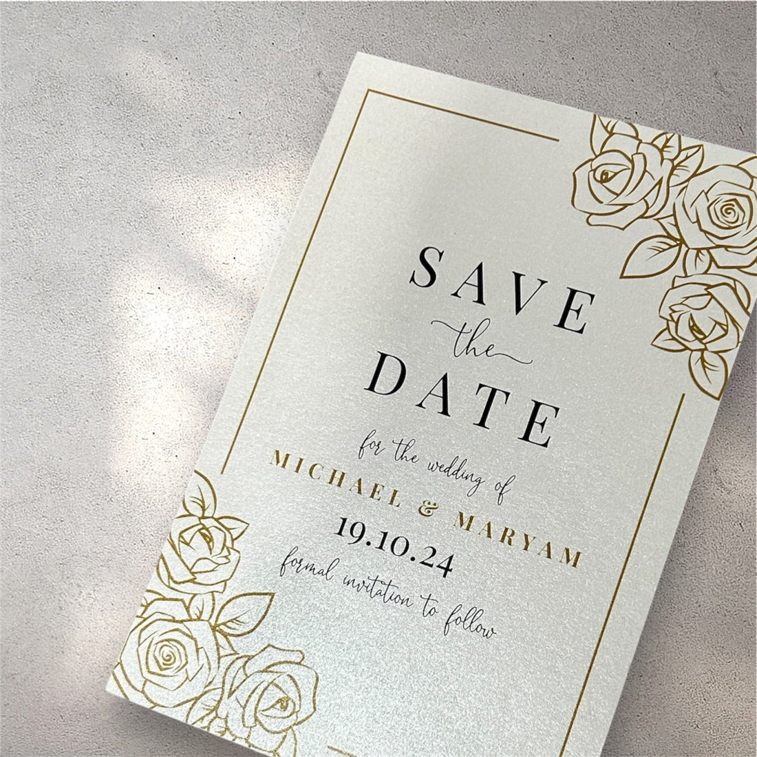 Customised Save The Dates