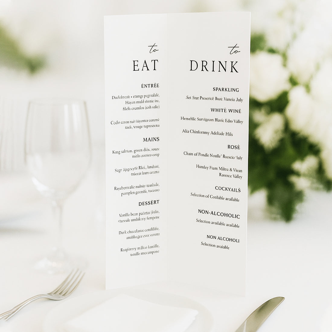 Customised Fold Menu